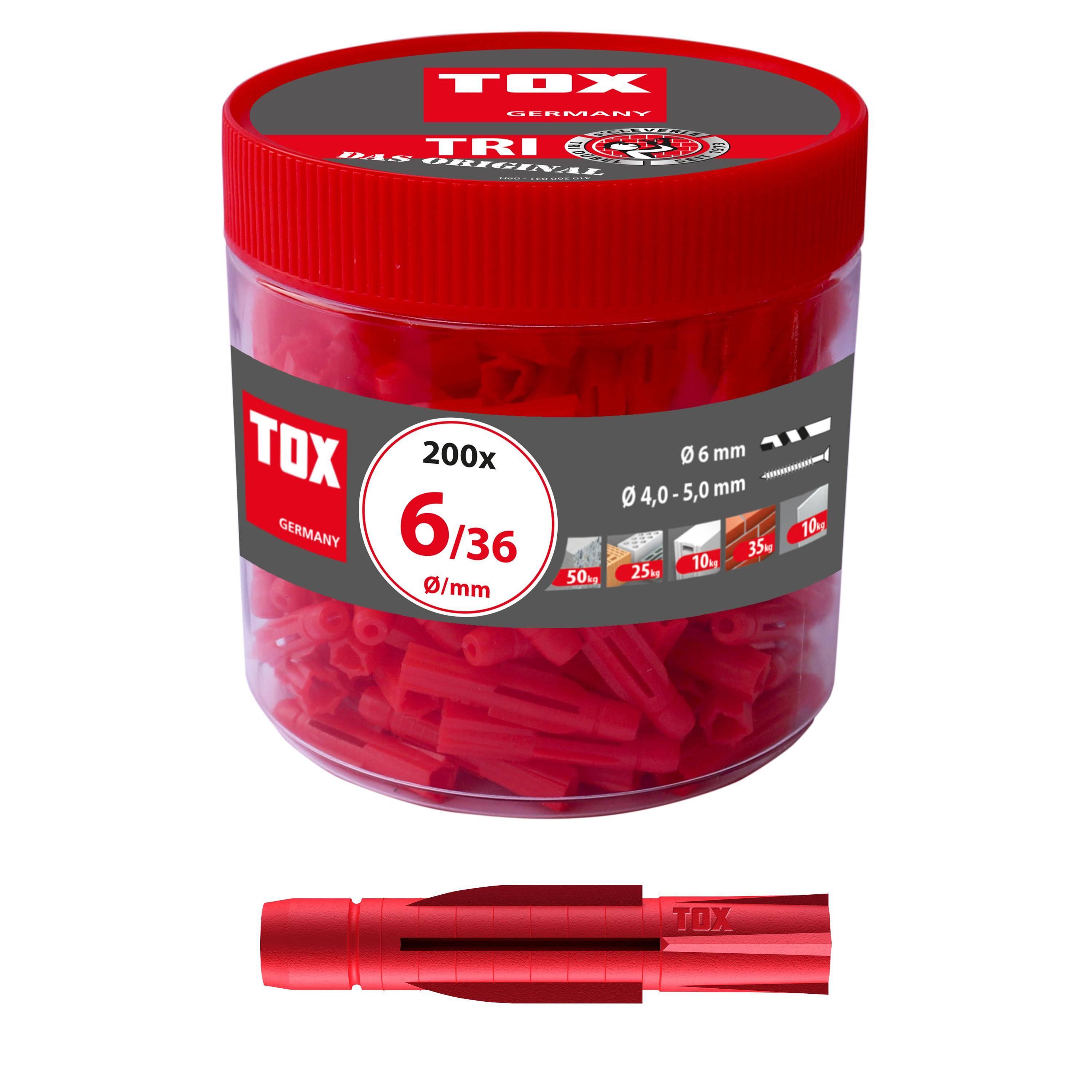 TOX Allzweckdbel Tri 6x36 mm in Runddose
