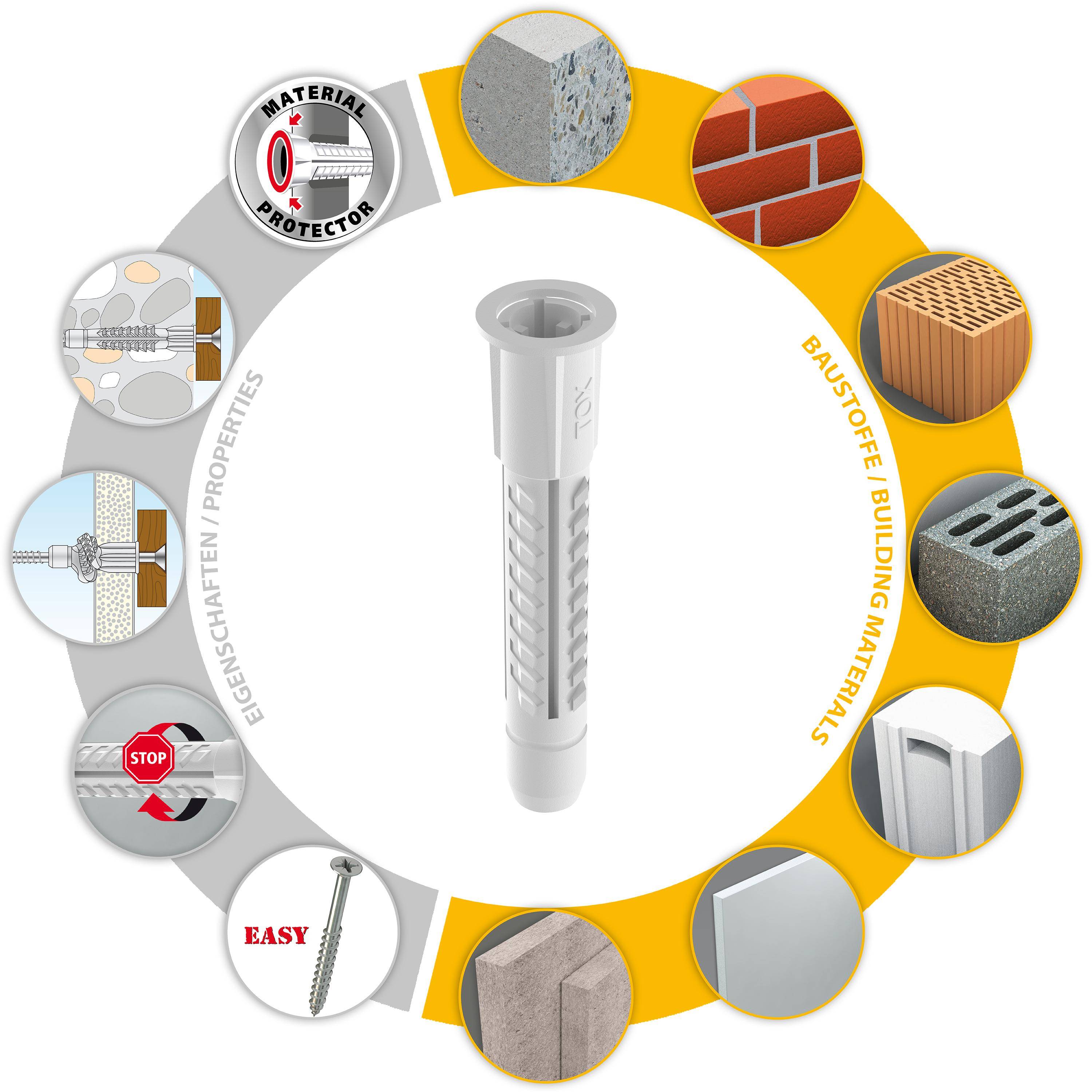 TOX Allzweckdübel Deco 6x41 mm