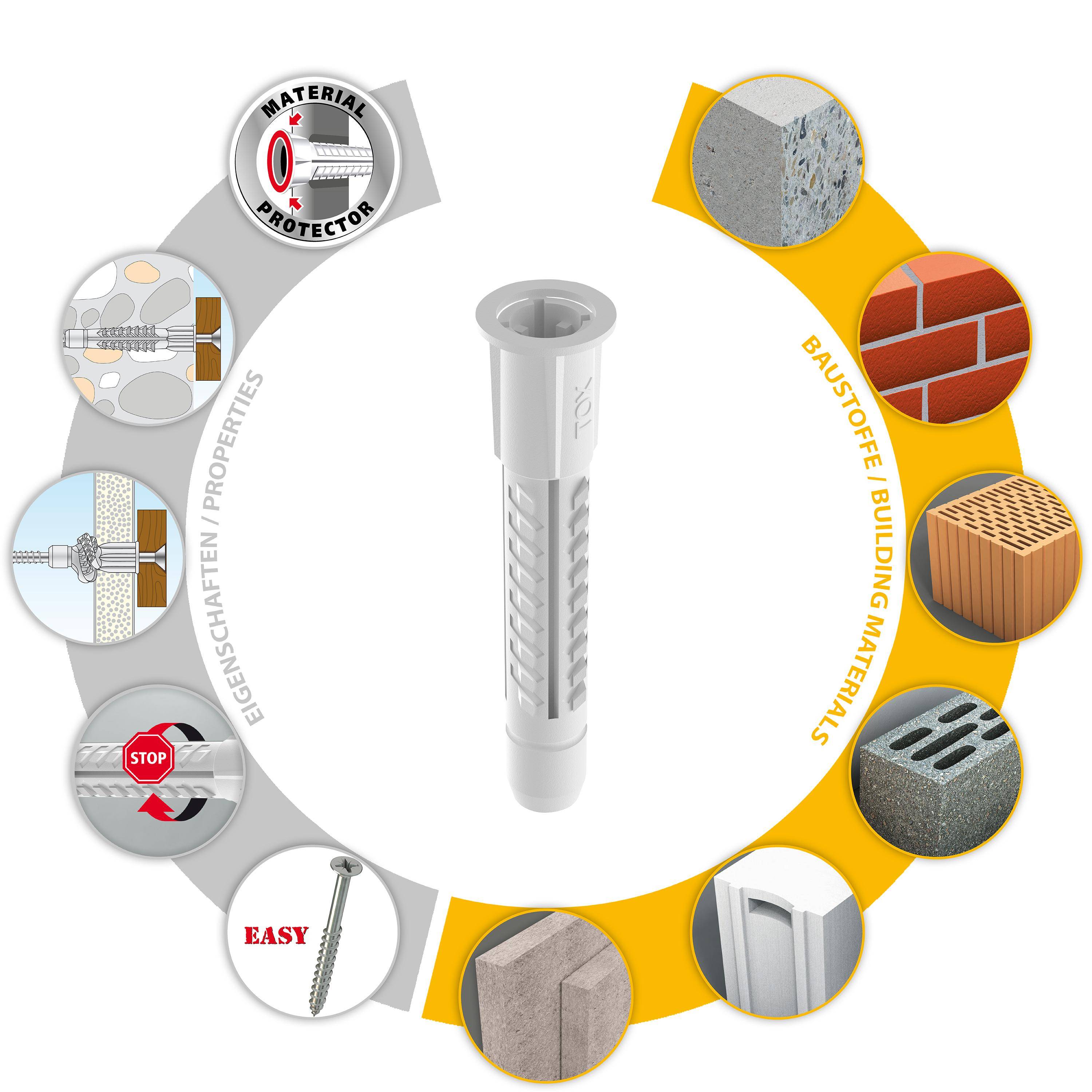 TOX Allzweckdübel Deco 10x66 mm