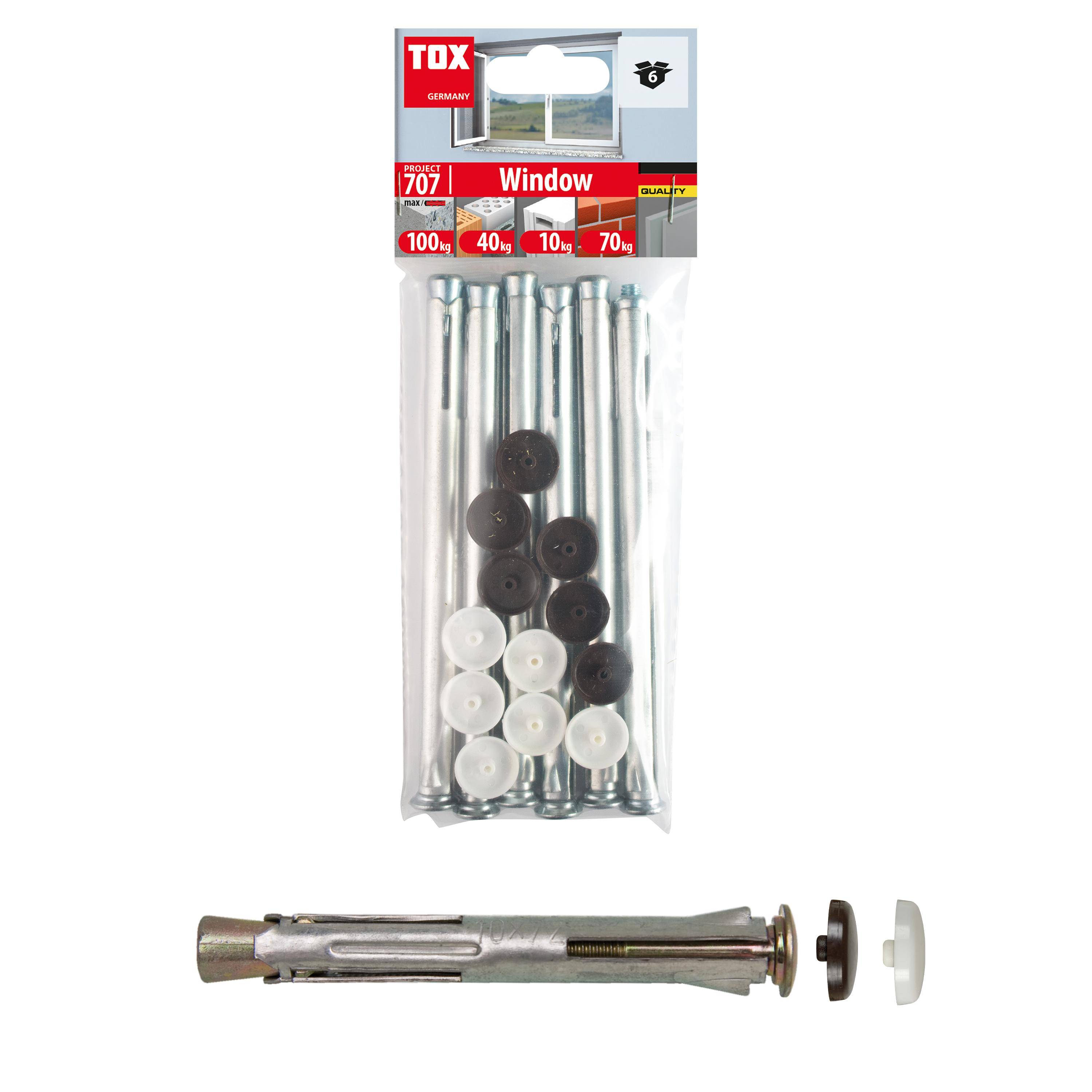 TOX Metall-Rahmendübel Window 10x132 mm