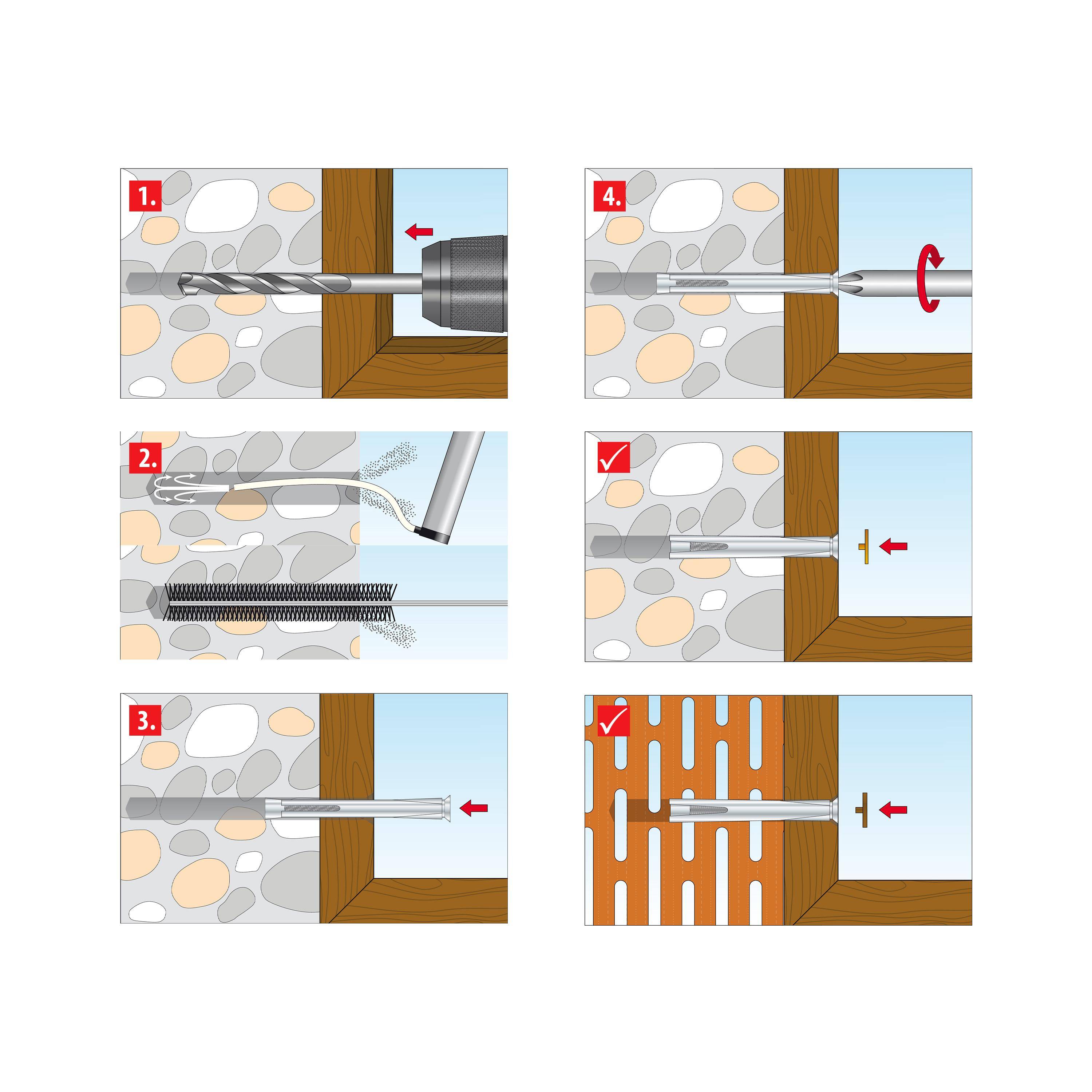 TOX Metall-Rahmendübel Window 10x92 mm