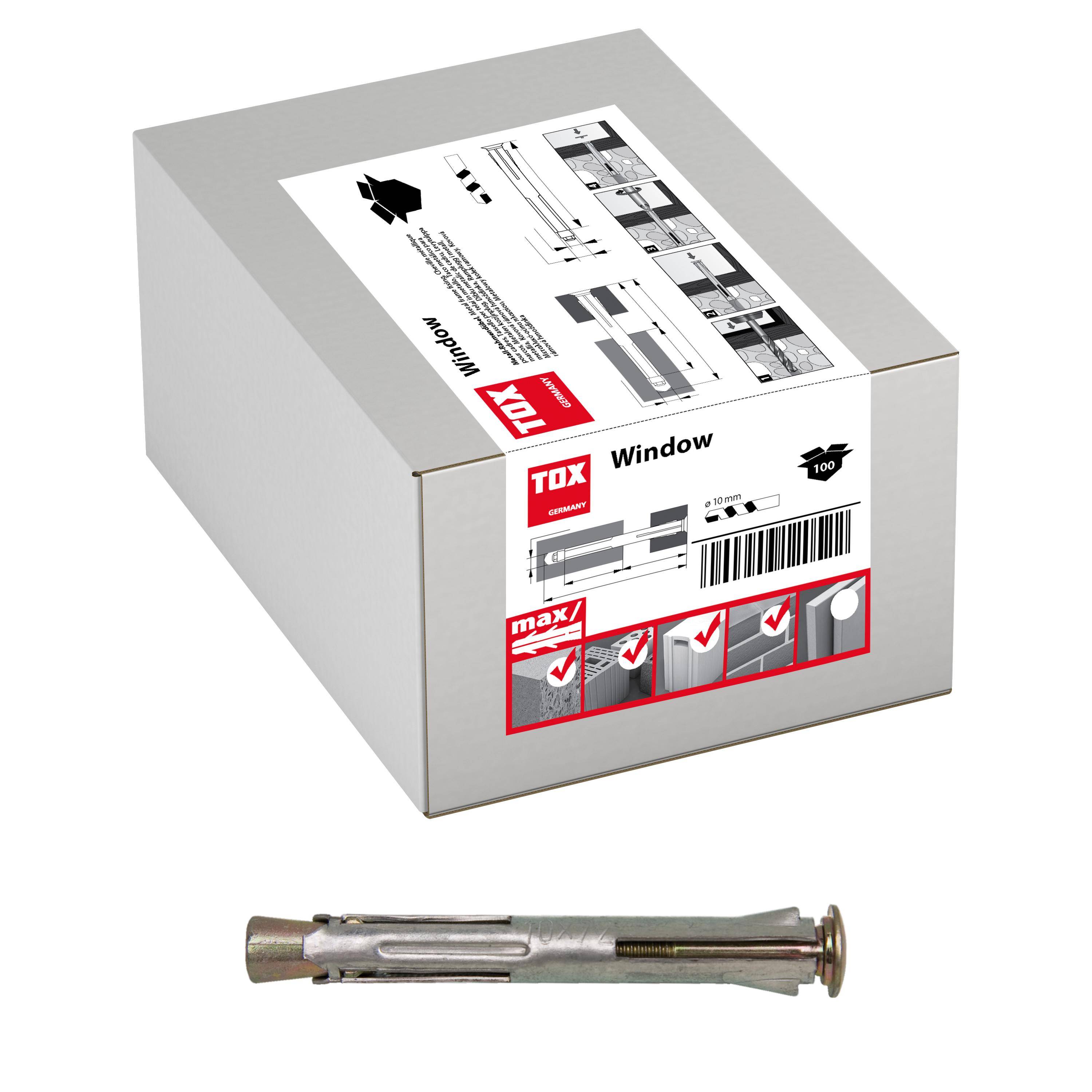 TOX Metall-Rahmendübel Window 10x92 mm