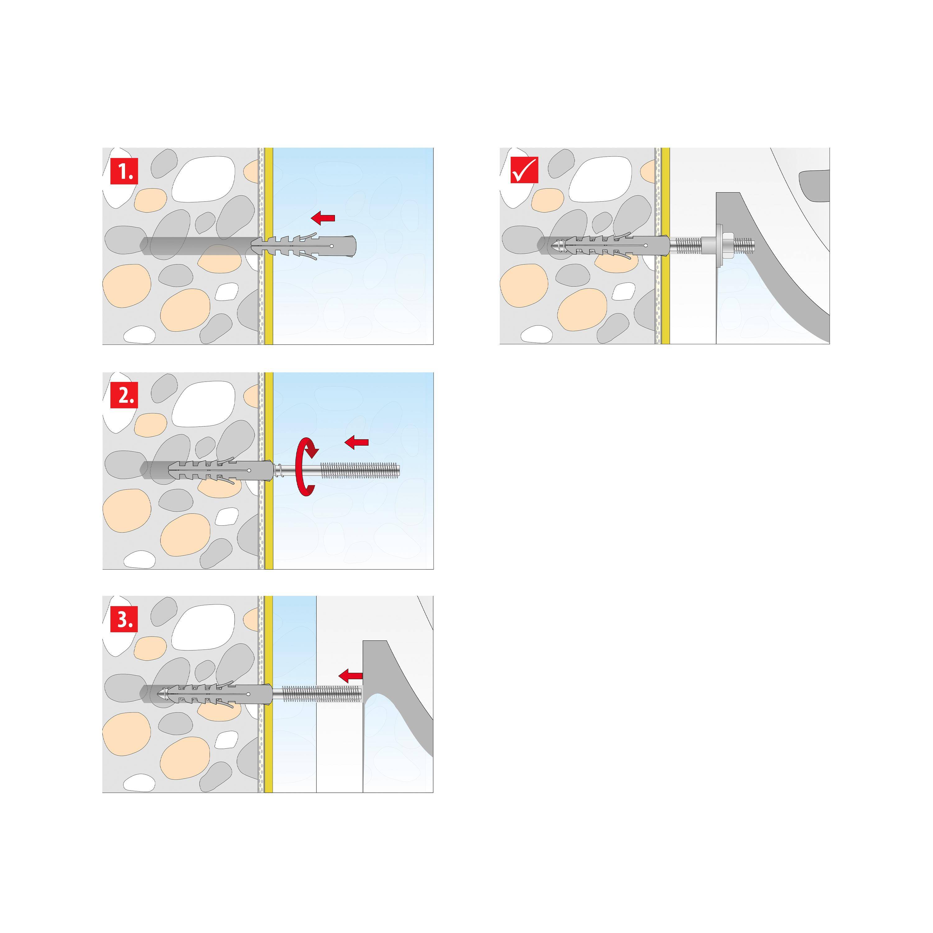 TOX Waschtischbefestigung