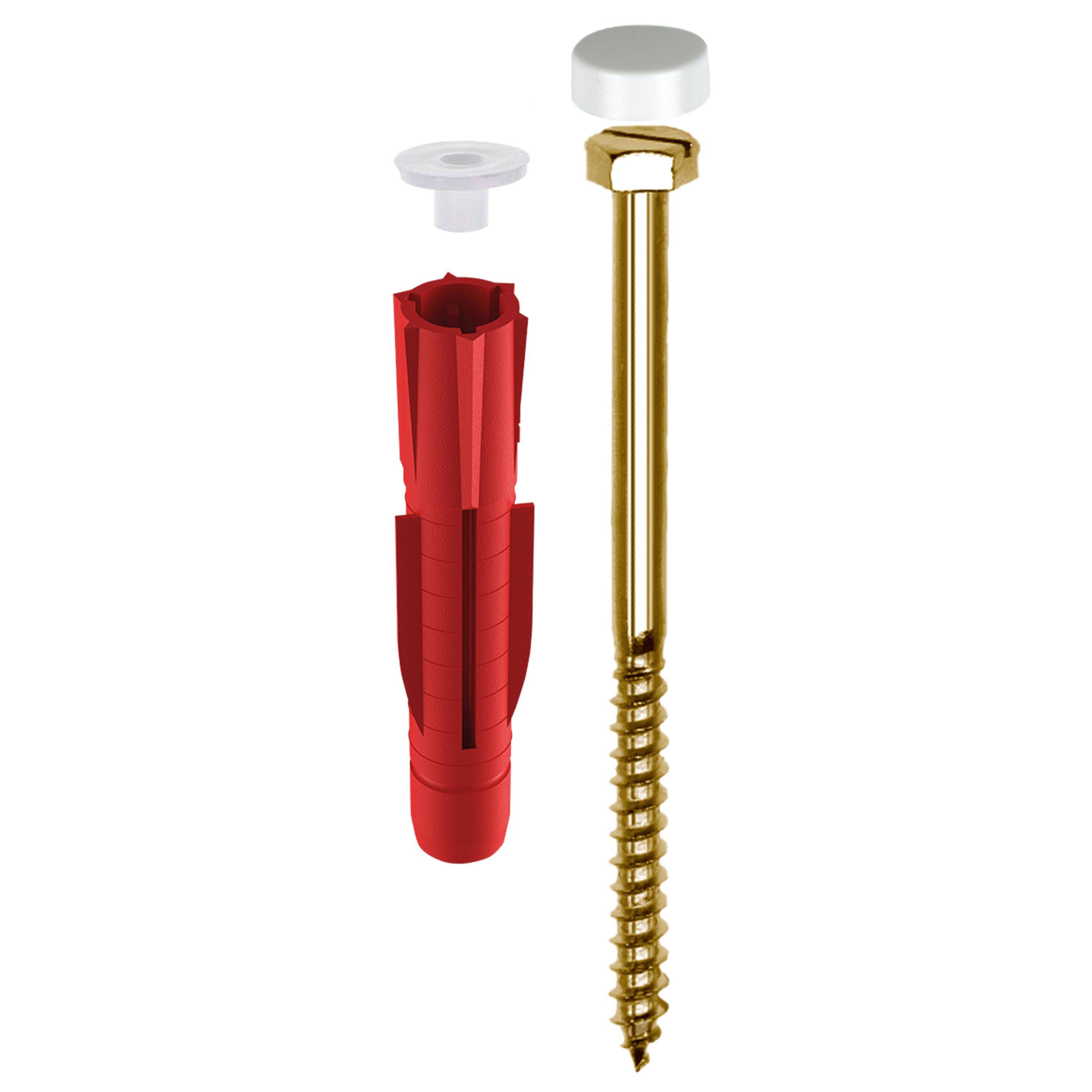 TOX Stand-WC-Befestigung Toilet Plus weiß