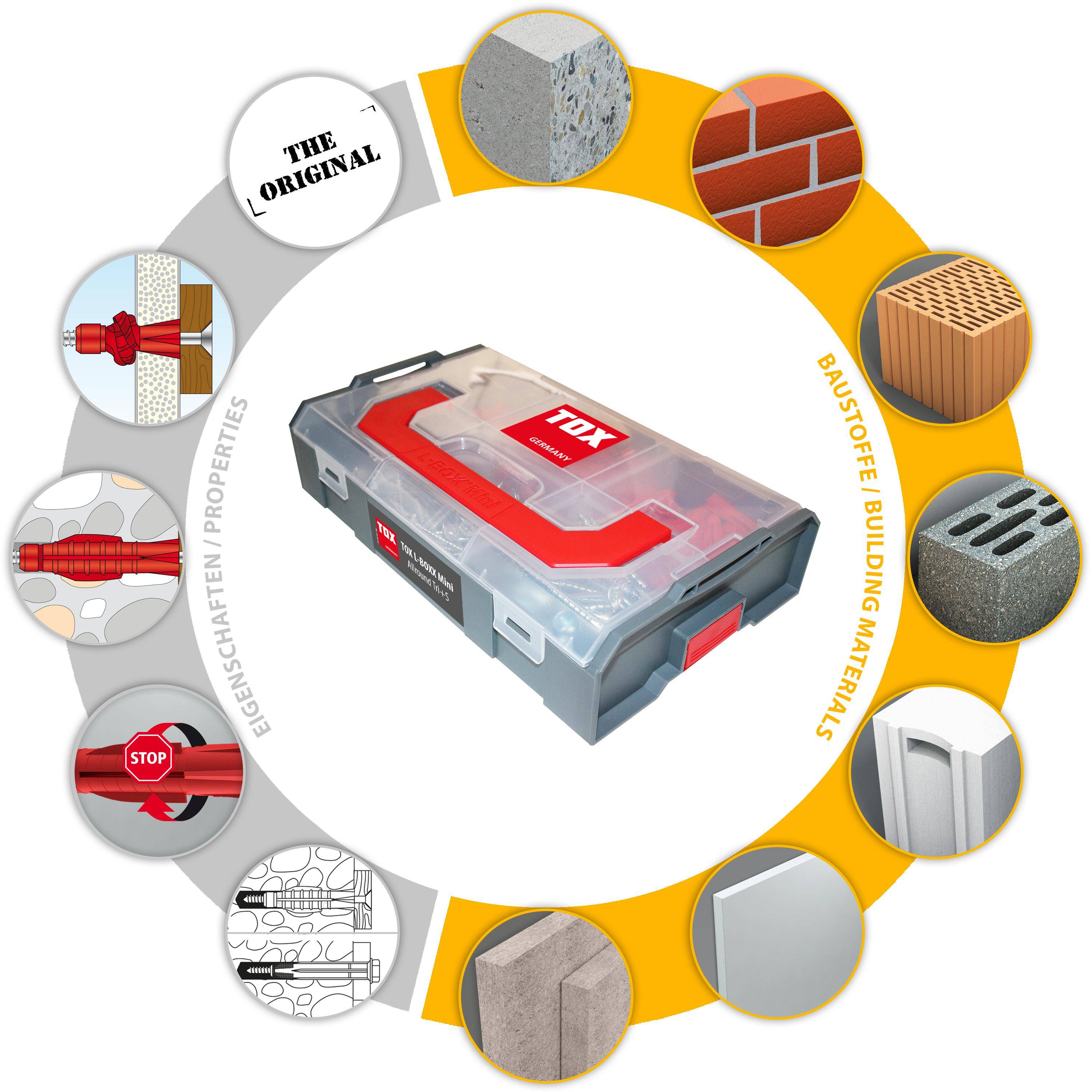 TOX L-Boxx Mini Allround Tri+S Sortiment 280 tlg.