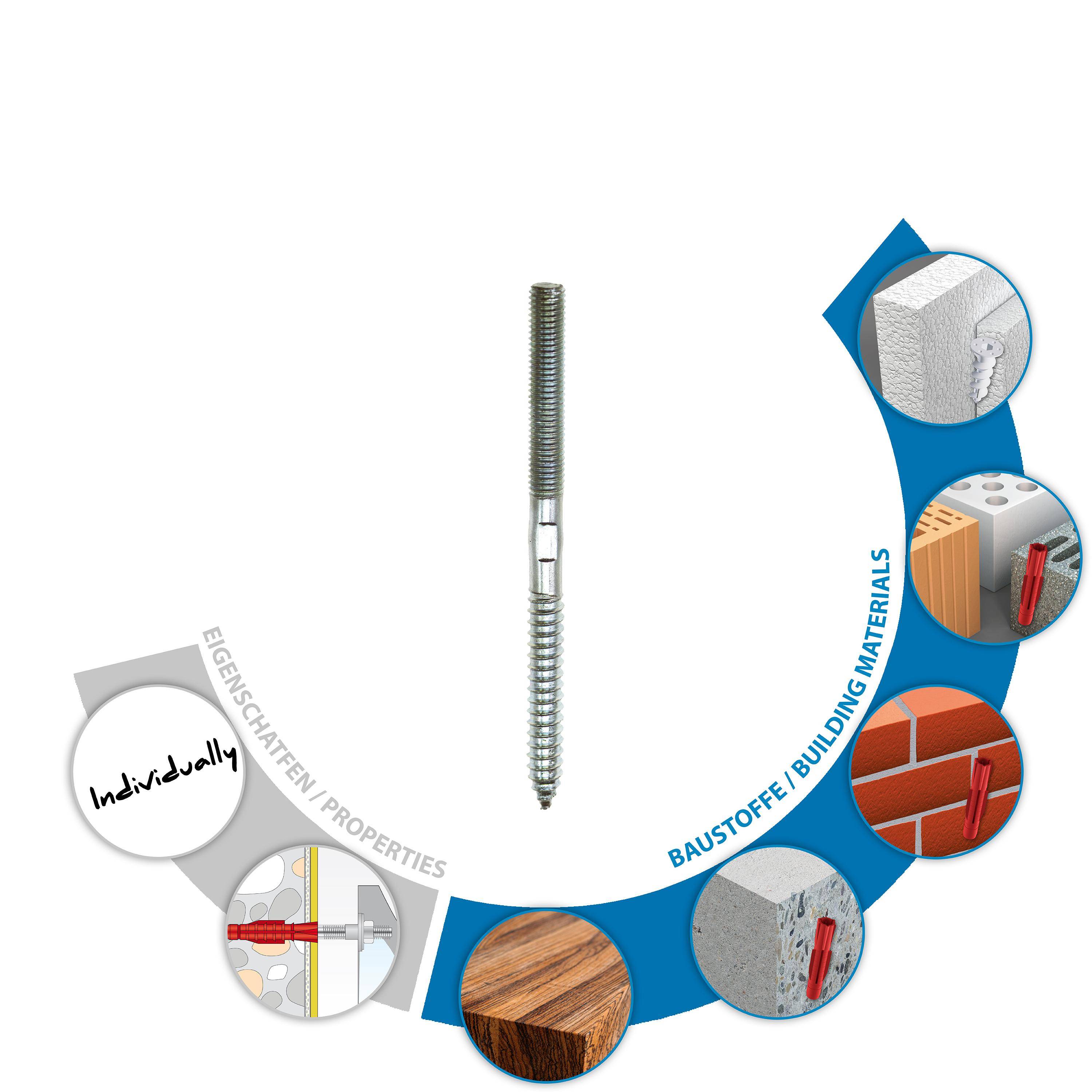 TOX Stockschraube Boltix M8x120 mm