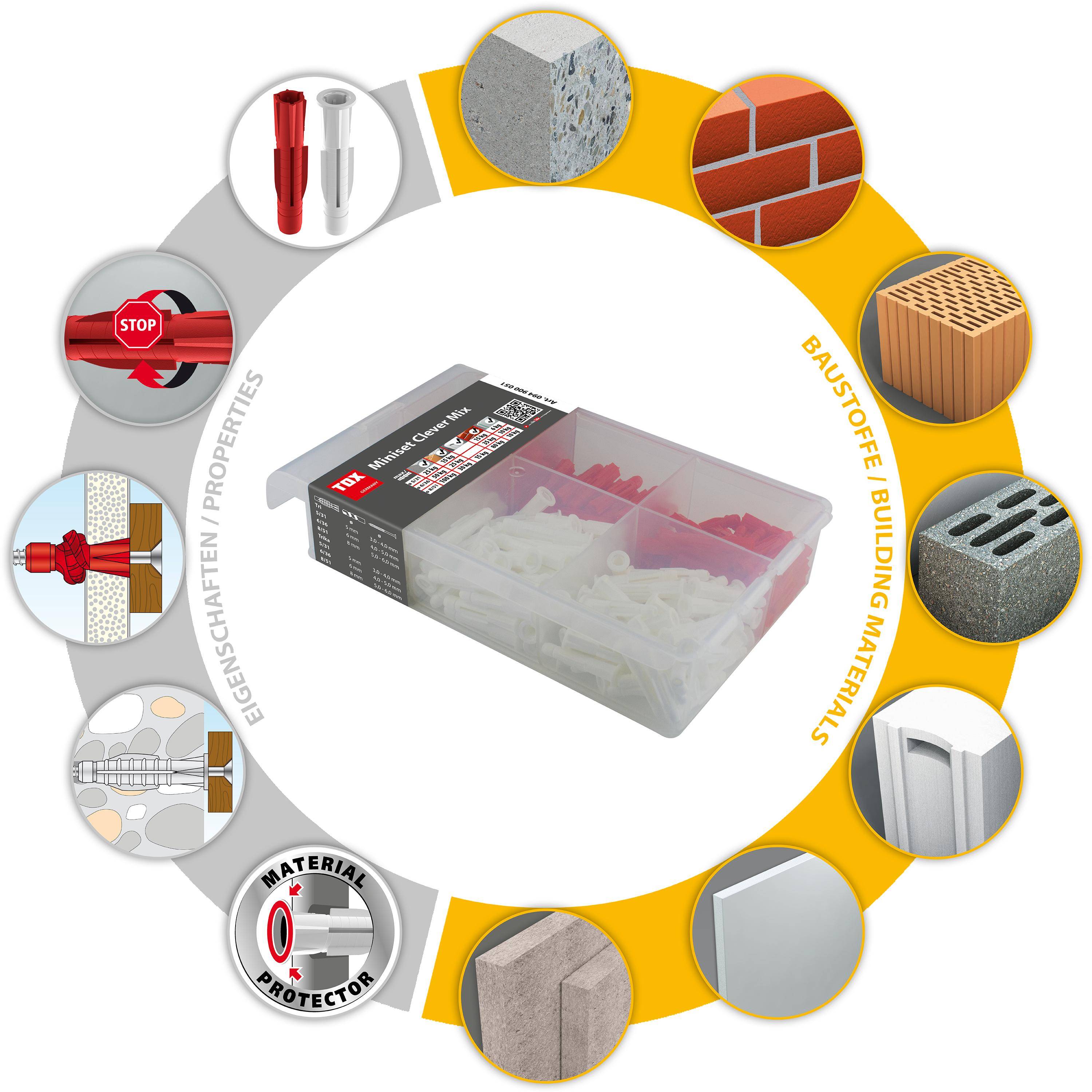 TOX Standard-Sortiment Miniset Clever Mix 215 tlg.