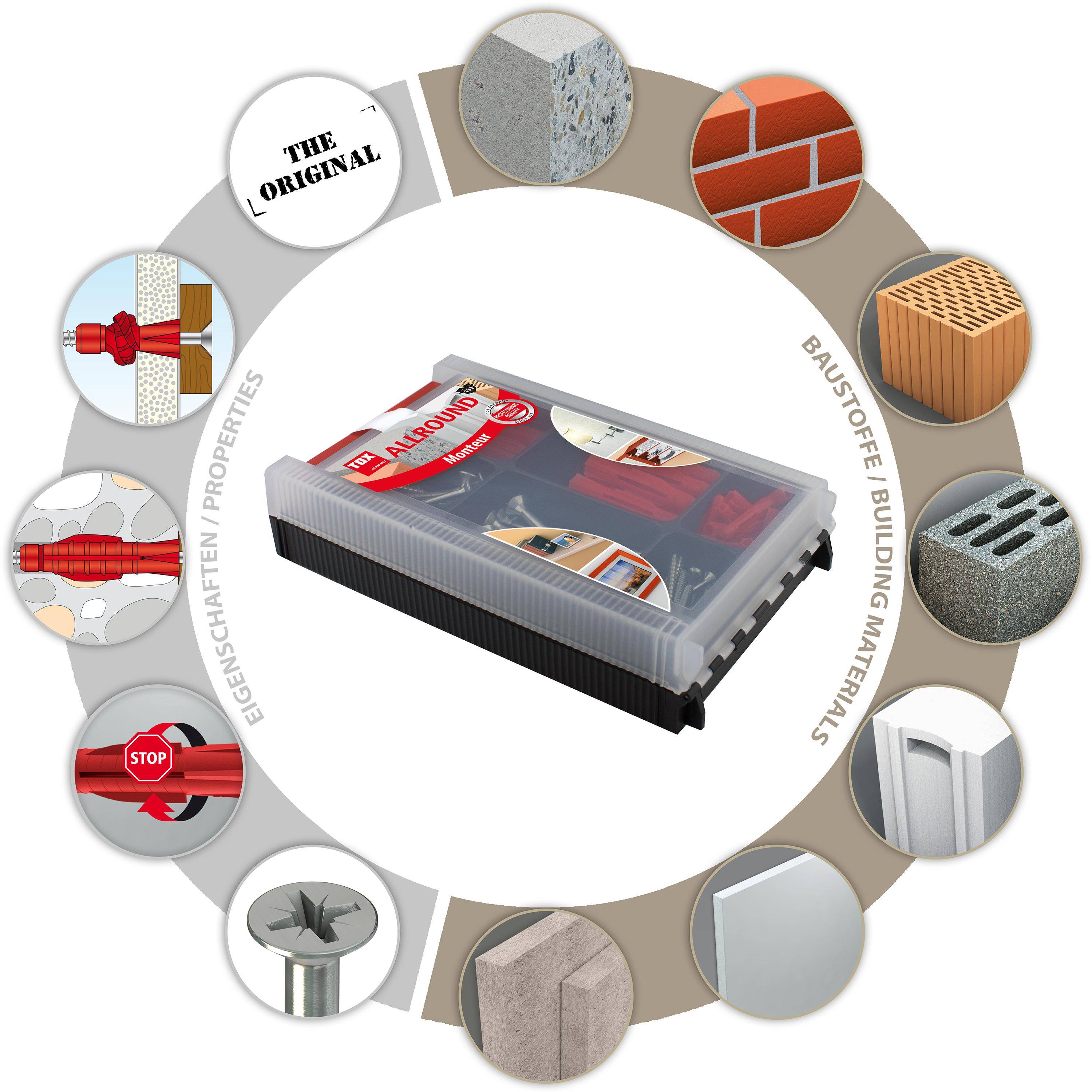 TOX Standard-Sortiment Monteur Allround 132 tlg.