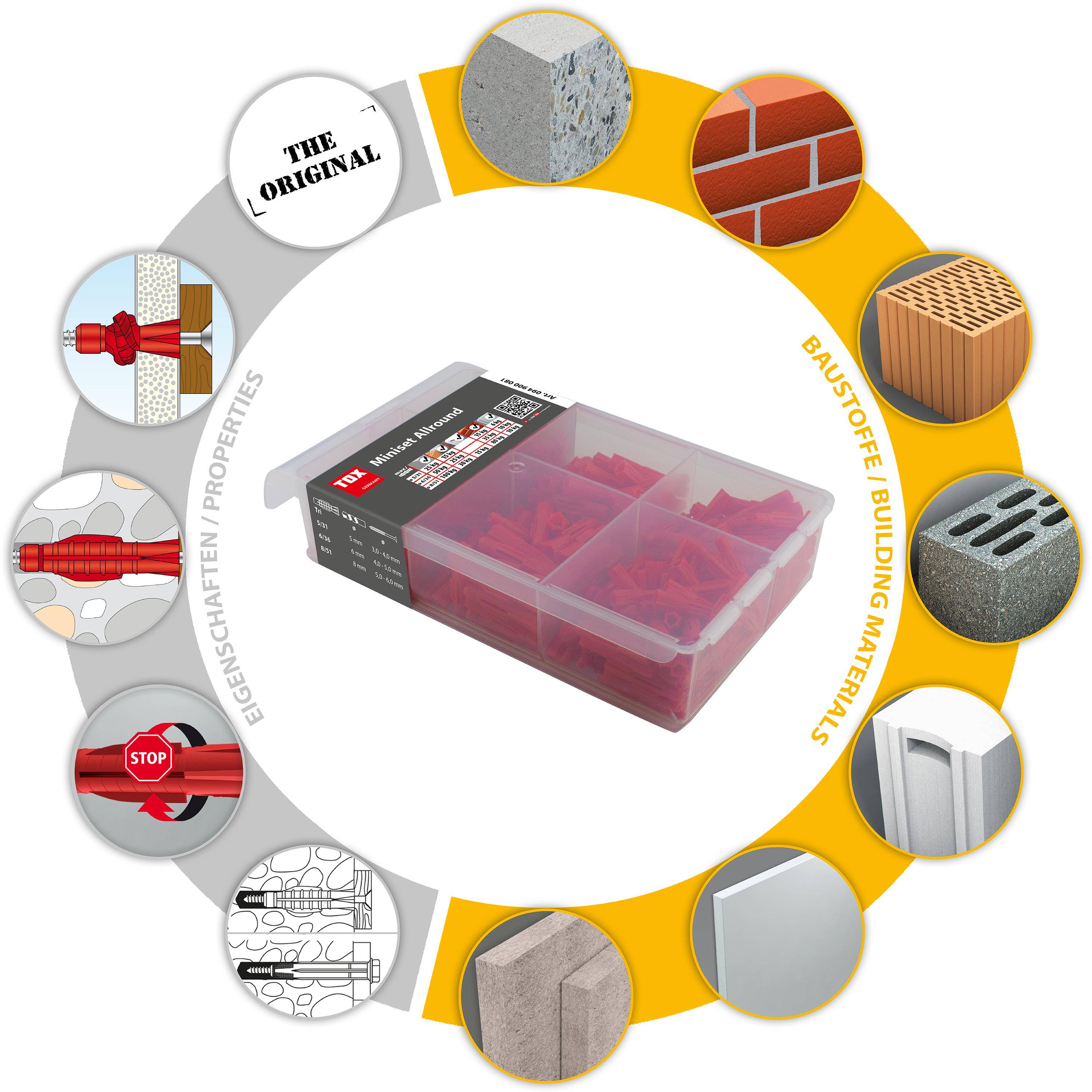TOX Standard-Sortiment Miniset Allround 240 tlg.