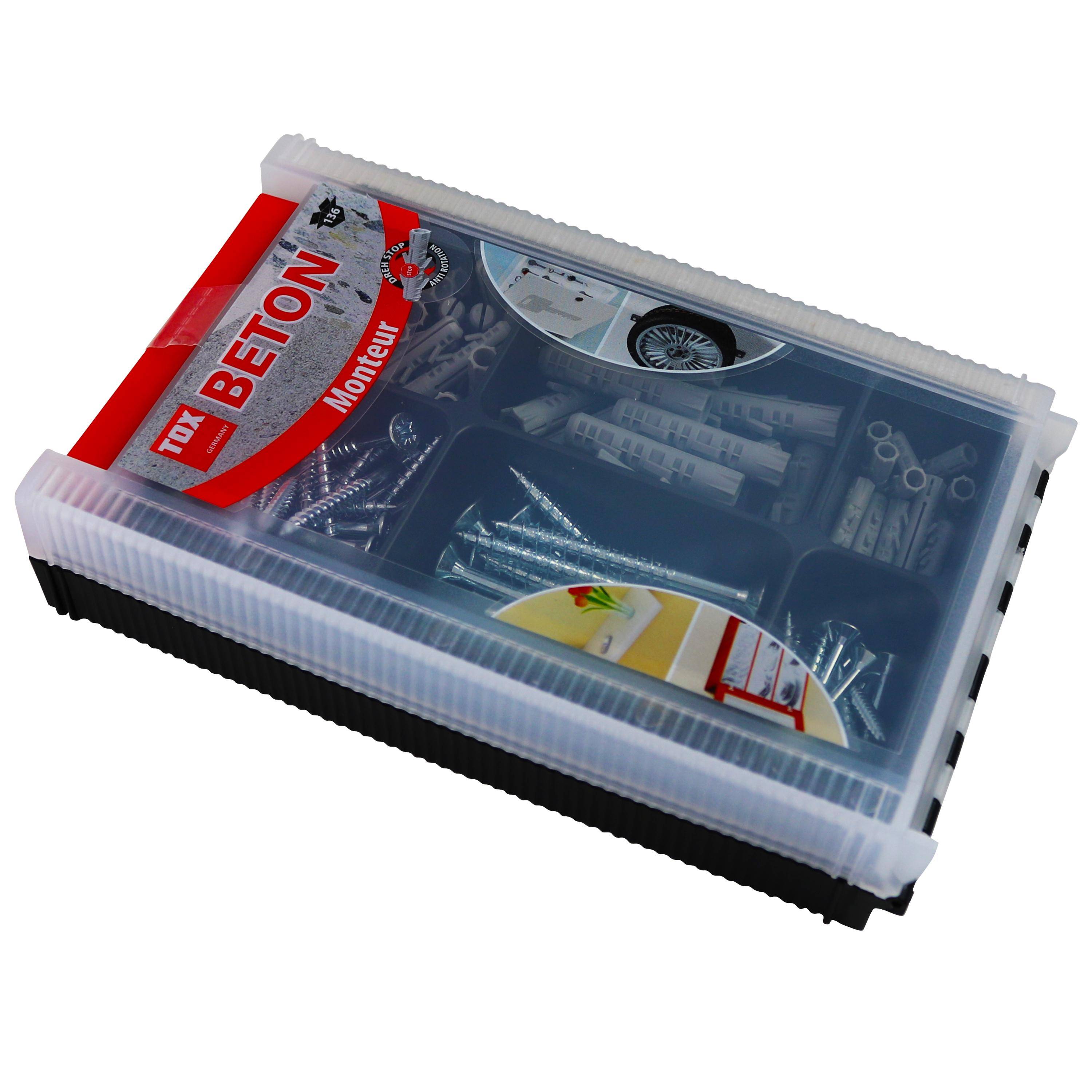 TOX Standard-Sortiment Monteur Beton 136 tlg.