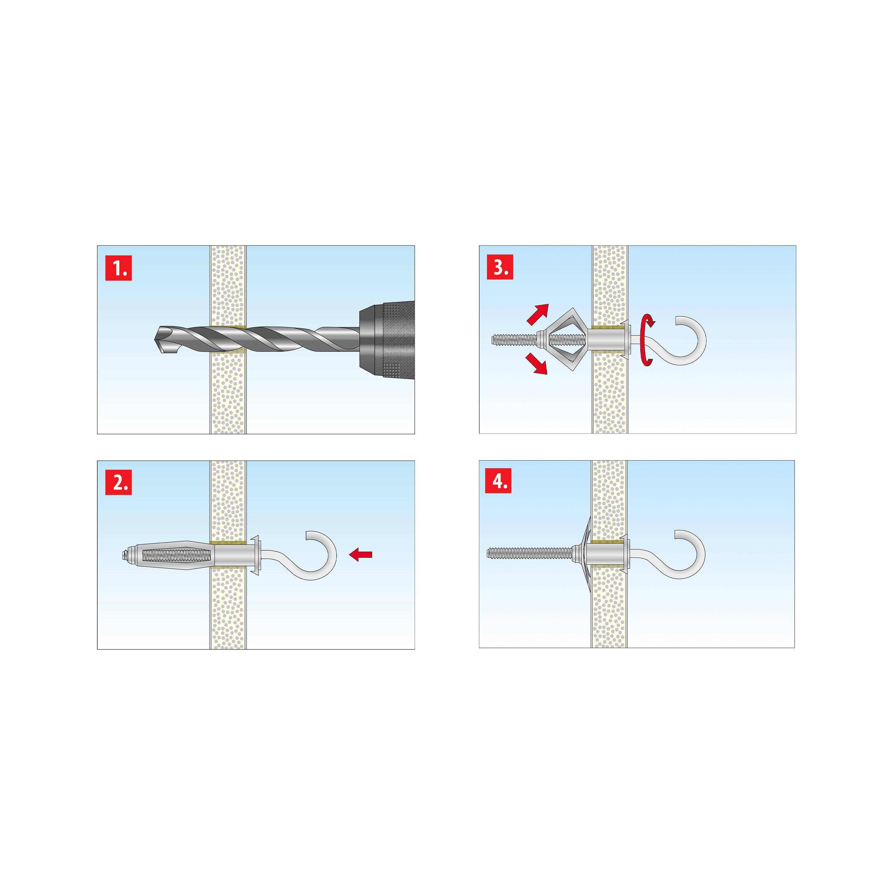 TOX Hohlraum-Sortiment Monteur Gips 62 tlg.
