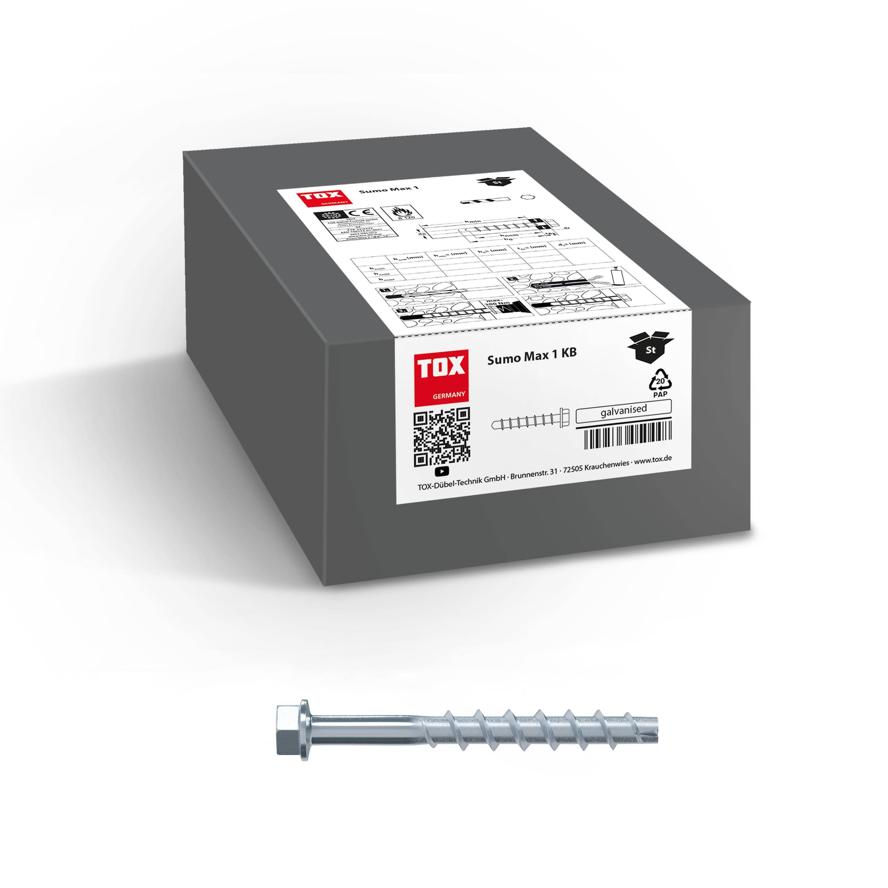 TOX-Dübel-Techn. Betonschraube Sumo Max 1 KB 8x70(VE50)