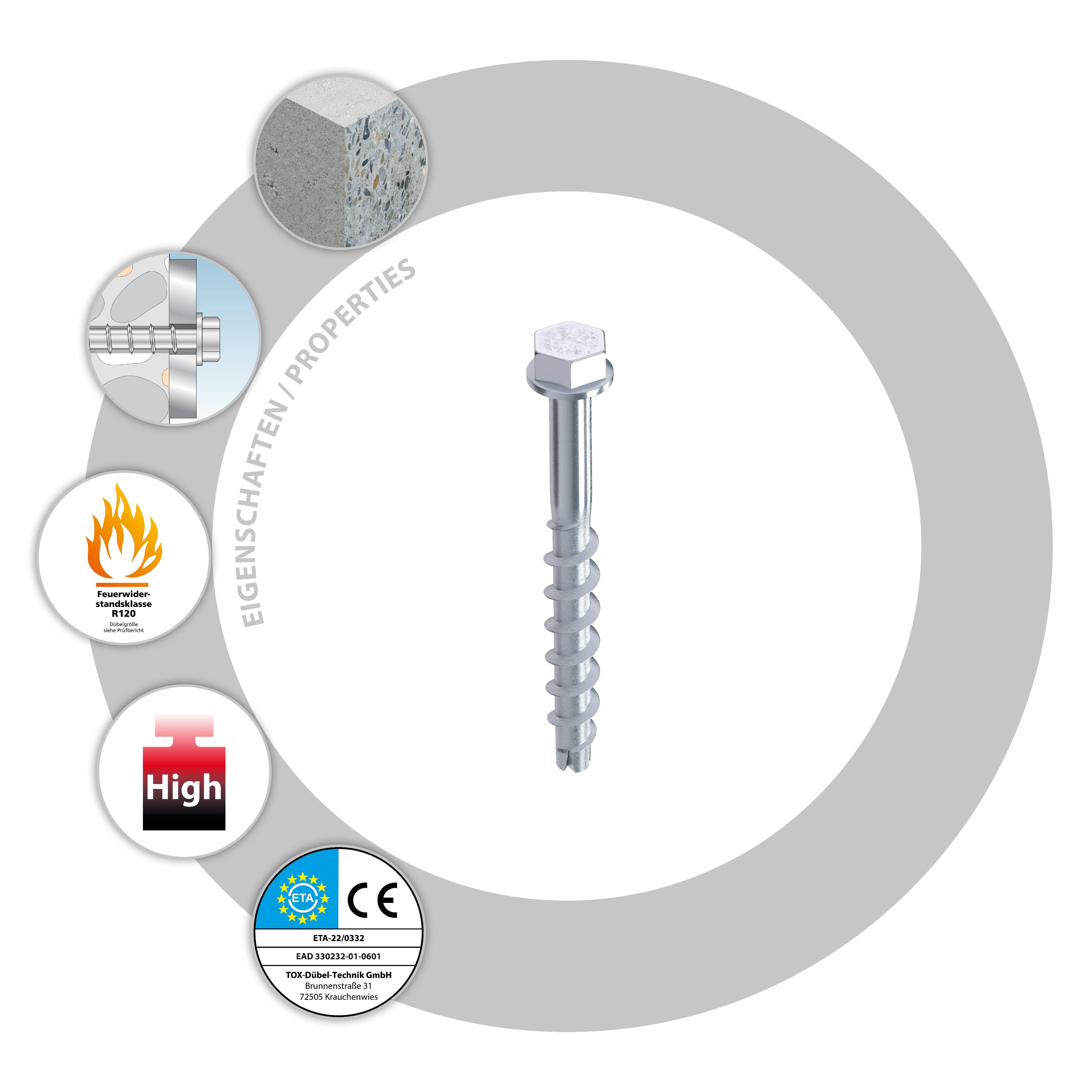 TOX Schraubanker Sumo Max 1 8x70 KB (50 Stk.)