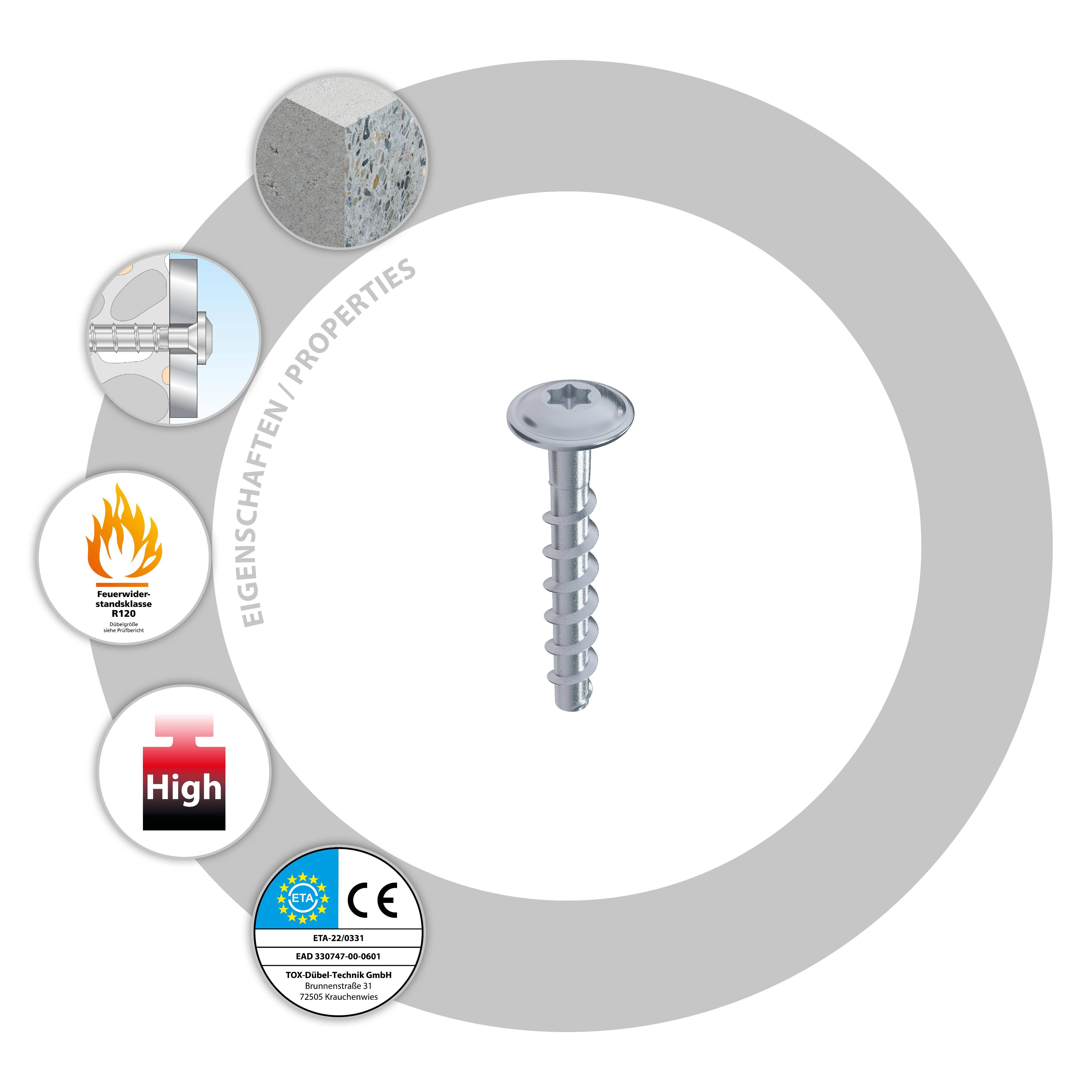 TOX Schraubanker Sumo Max 1 6x50 FK (100 Stk.)