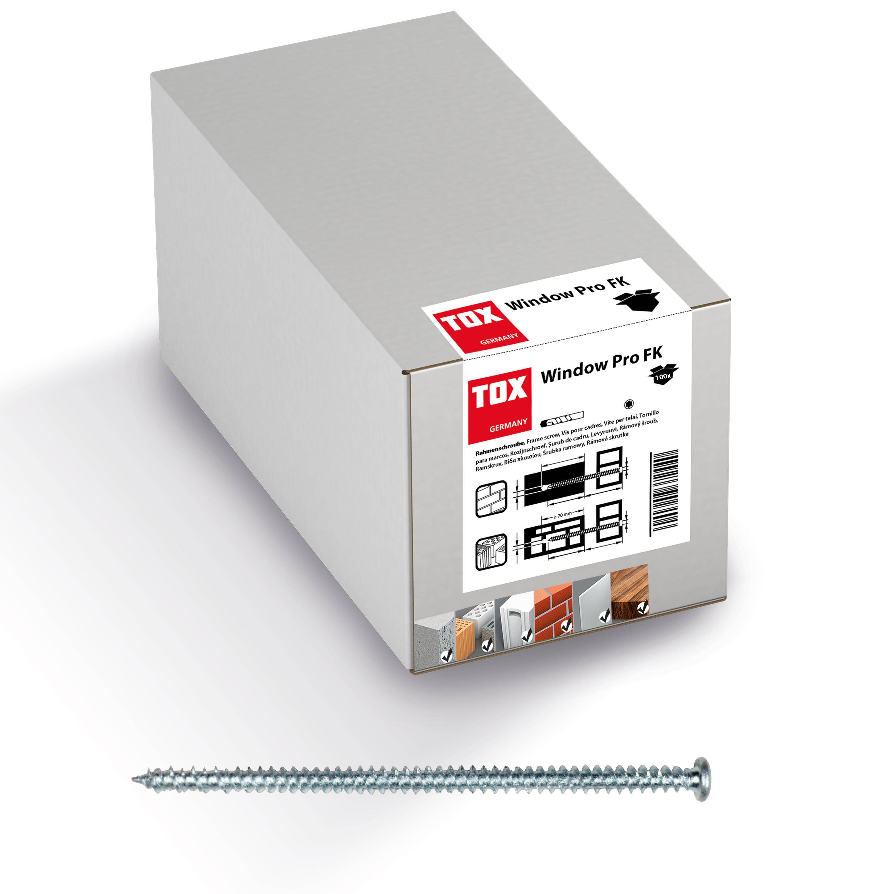 TOX Fensterrahmenschraube Window Pro FK 7,5x72 mm (100 Stk.)