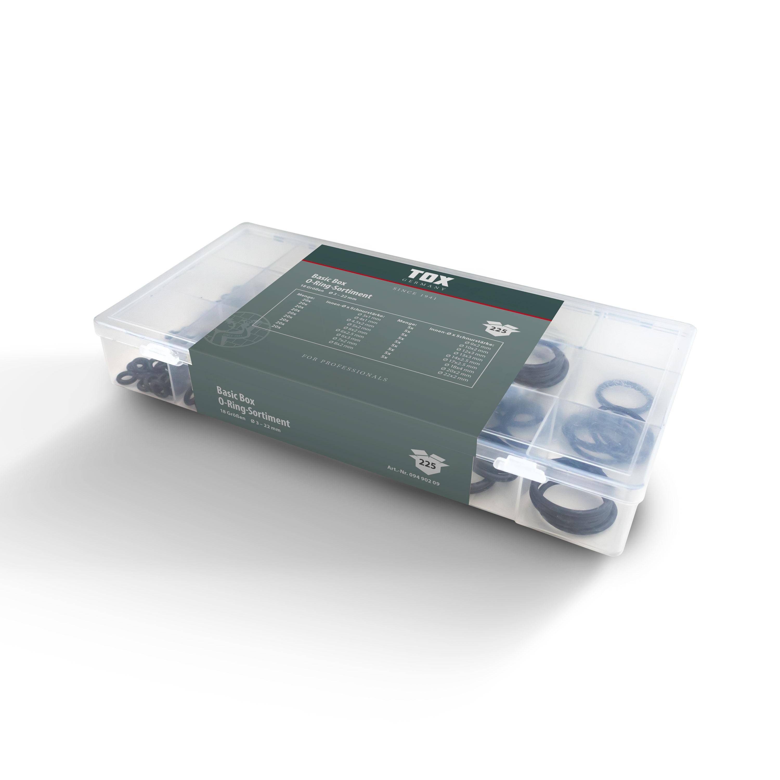 TOX Basic Box O-Ring - Sortiment 225 tlg.