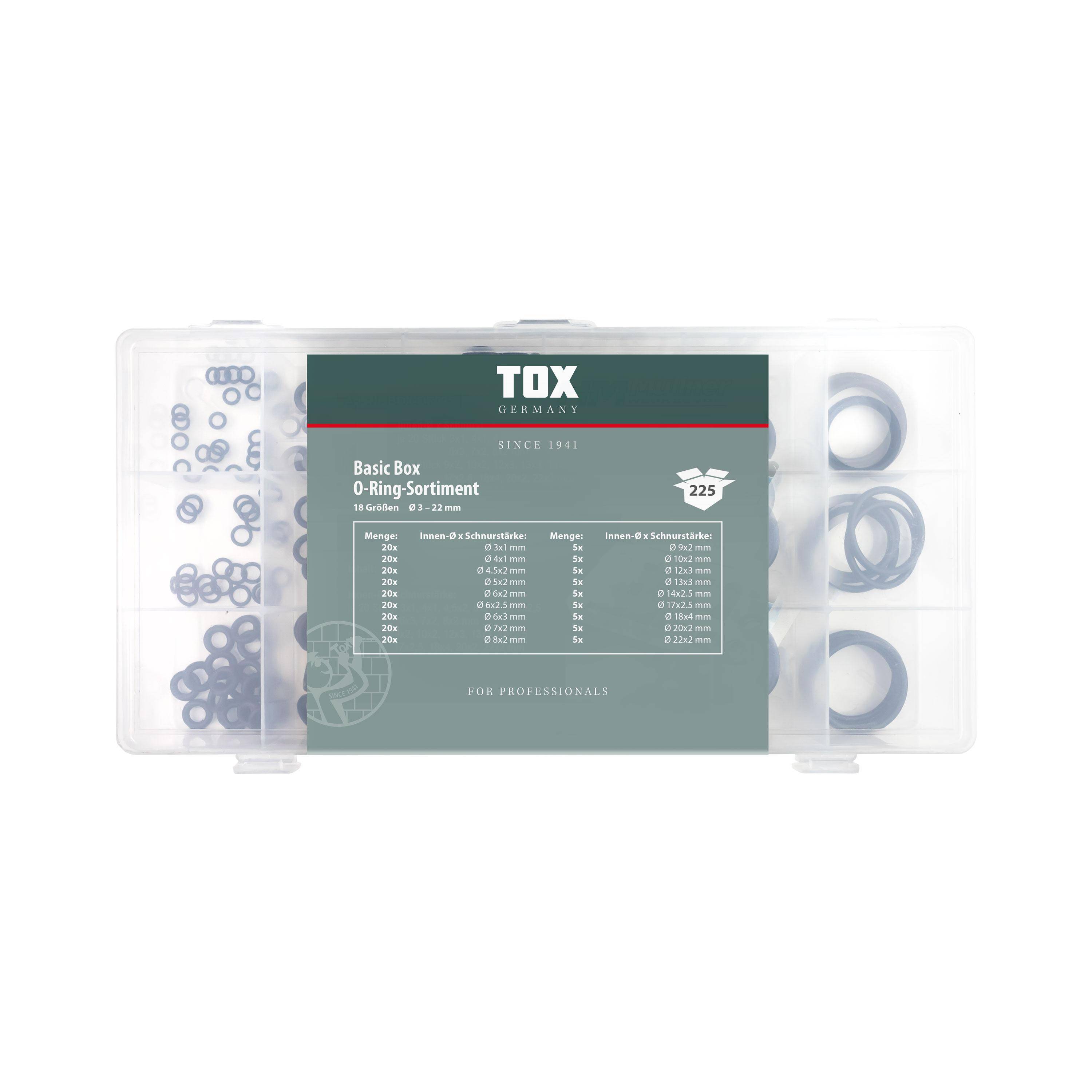 TOX Basic Box O-Ring - Sortiment 225 tlg.