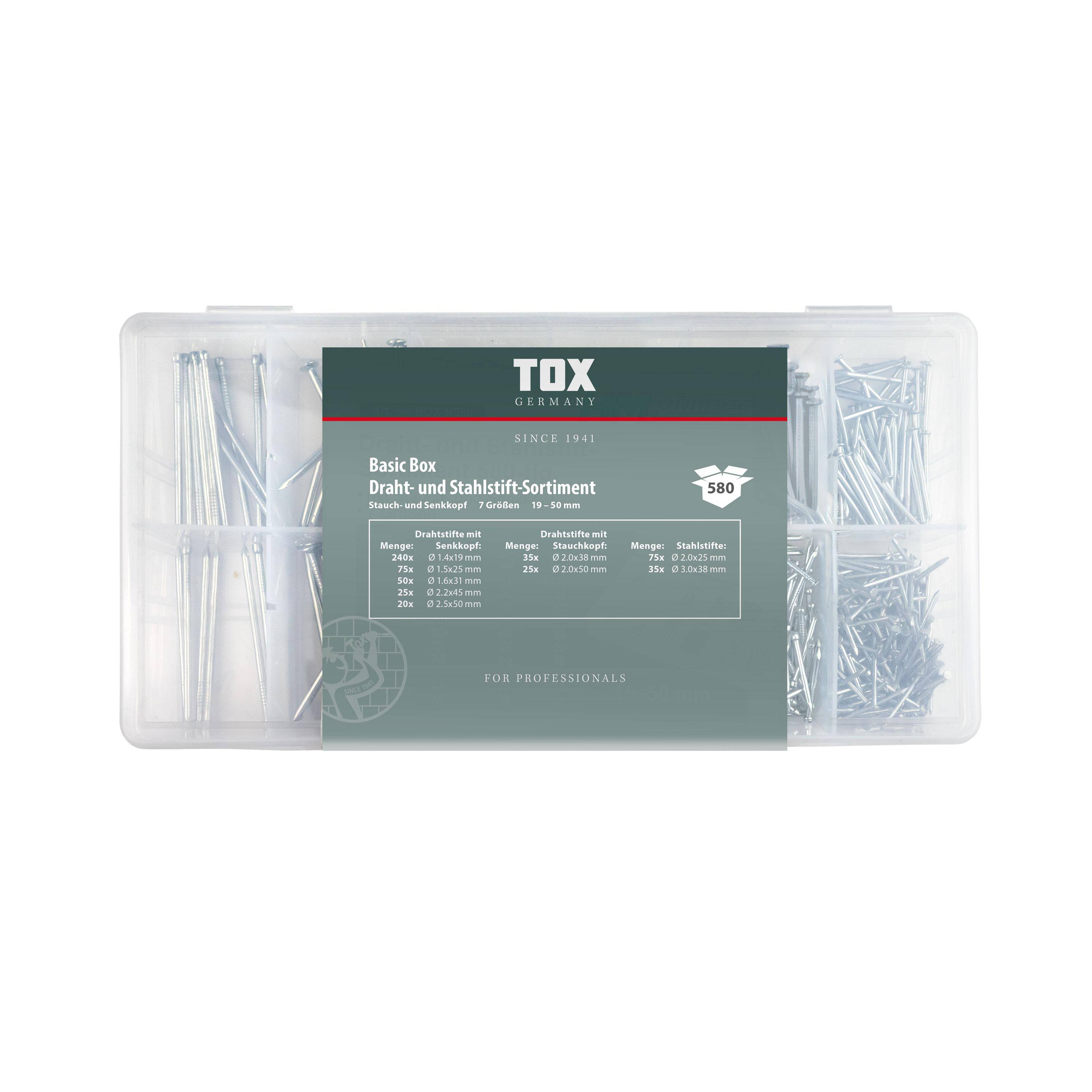 TOX Basic Box Nagel - Sortiment 580 tlg.
