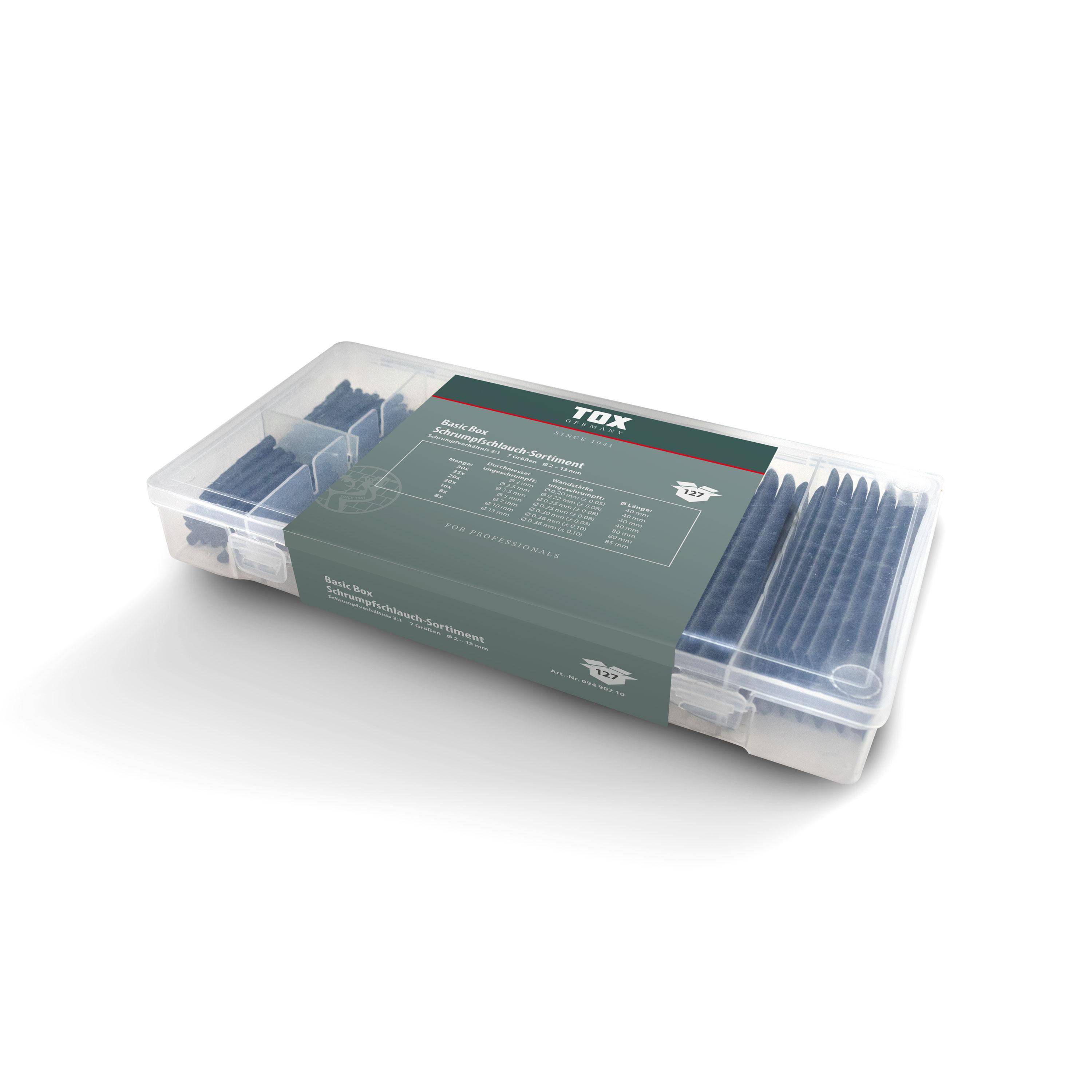 TOX Basic Box Schrumpfschlauch - Sortiment 127 tlg.