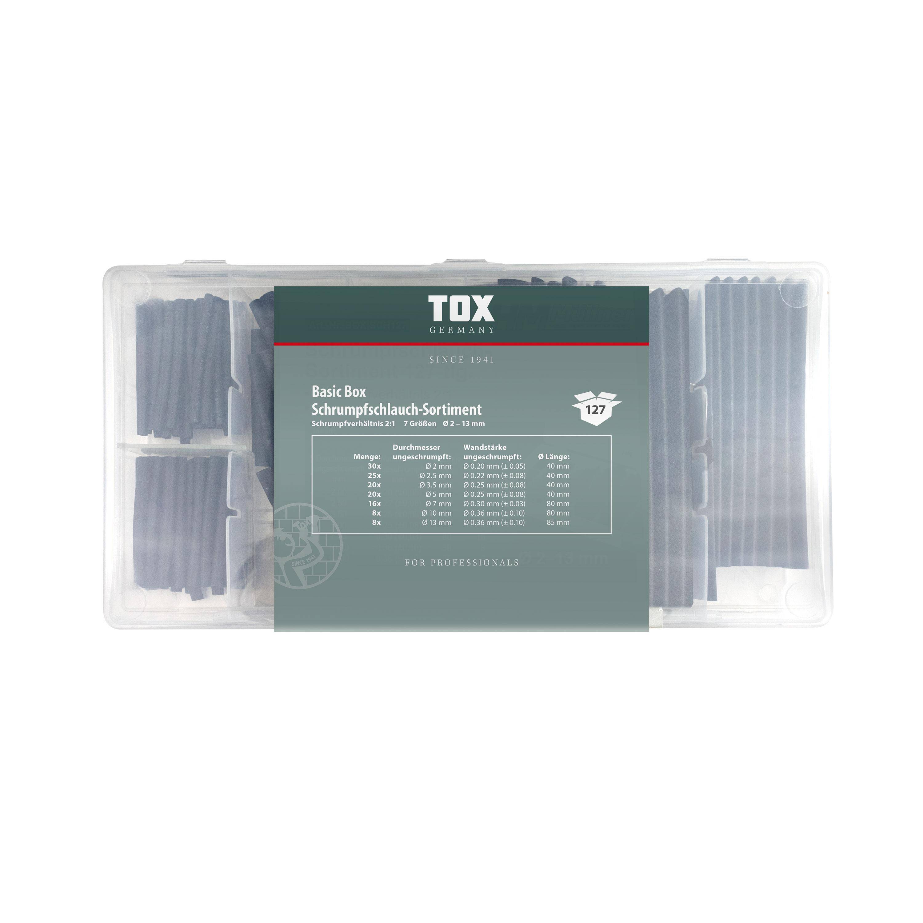 TOX Basic Box Schrumpfschlauch - Sortiment 127 tlg.