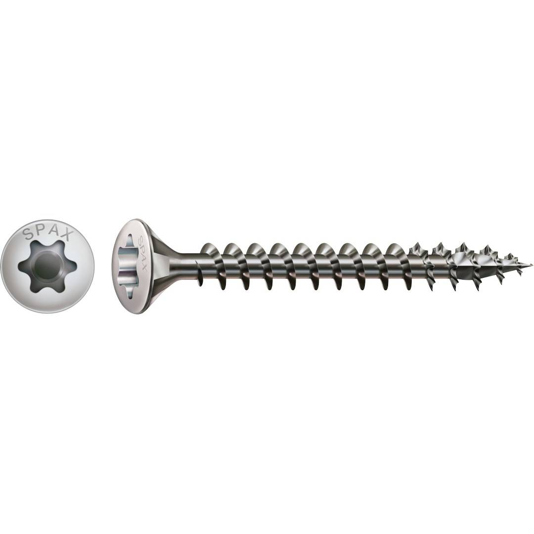 SPAX - Edelstahl A2 - Linsensenkkopf T-STAR plus TX 20 - 4,5x50 mm - Vollgewinde