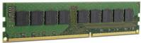 Ein Computer-RAM-Modul mit mehreren schwarzen Speicherchips auf einer grünen Leiterplatte mit goldenen Steckern an der unteren Kante.