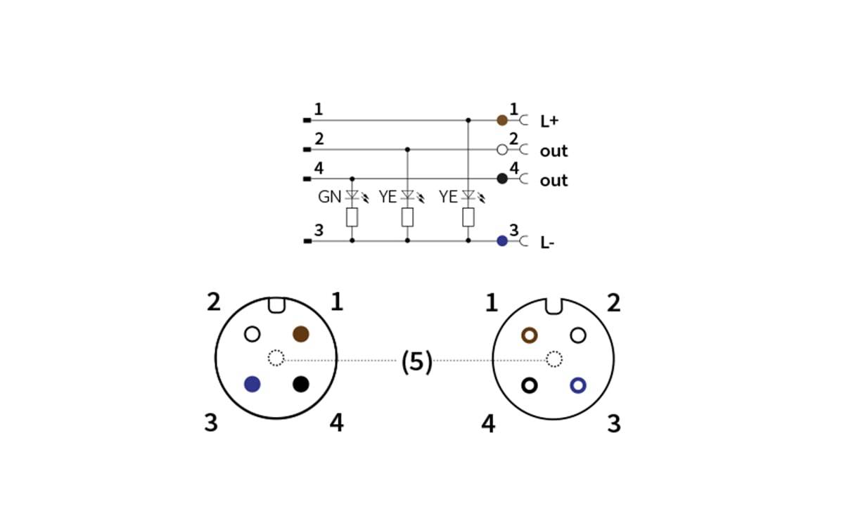 Verbindungsleitung M12/M12 4P PUR 2m IP69K - AA203 - autosen
