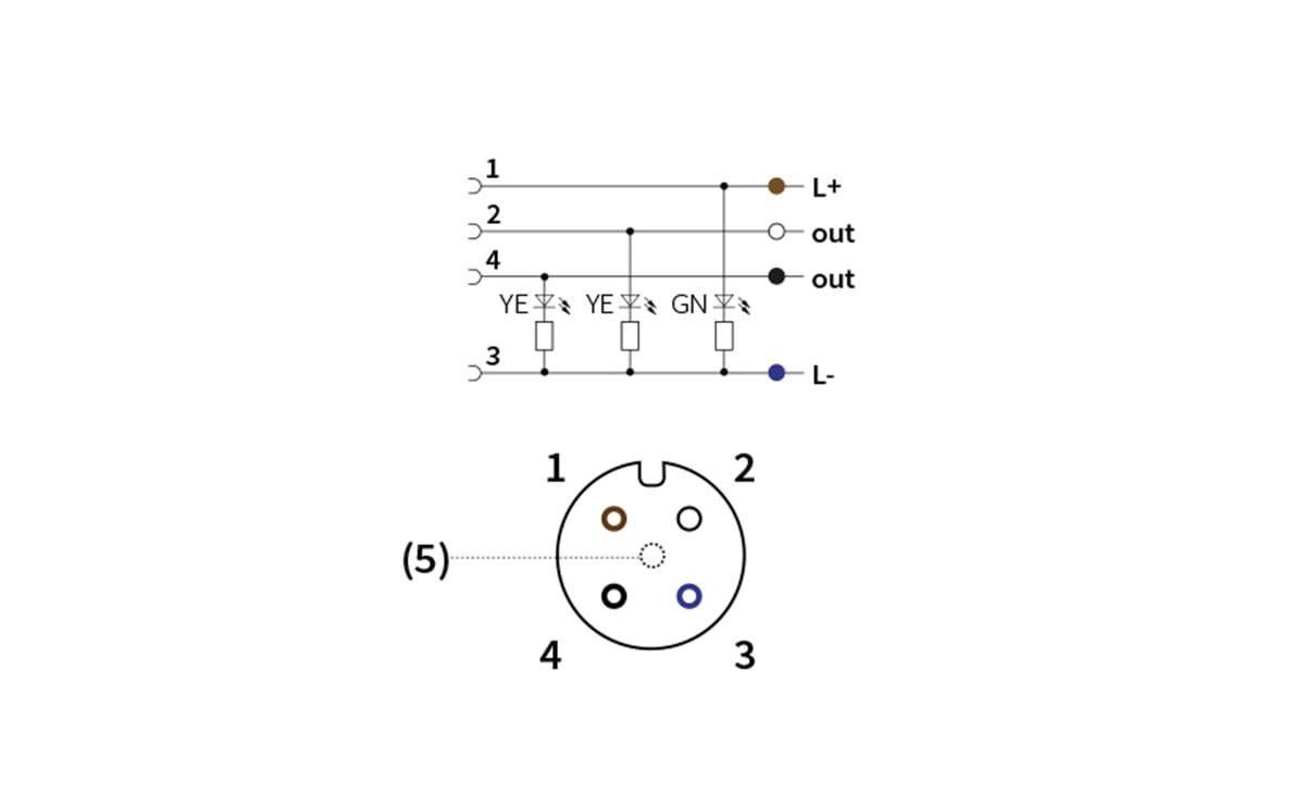 Sensorleitung M12 4P PUR 5m IP69K - AA008 - autosen