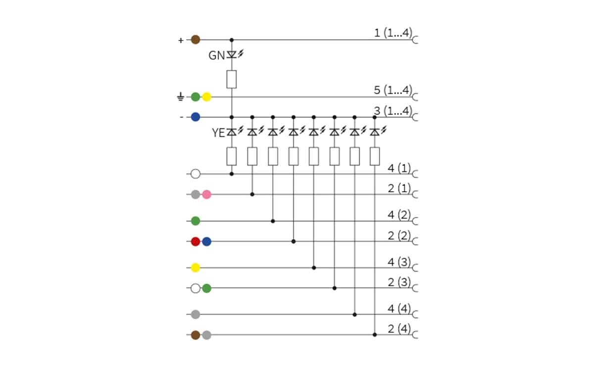 Passivverteiler 4x M12 10 m PUR - AA503 - autosen