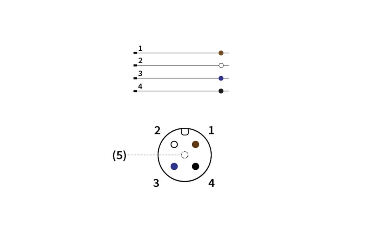 Konfektionierbarer Stecker abgewinkelt M12 - AA946 - autosen