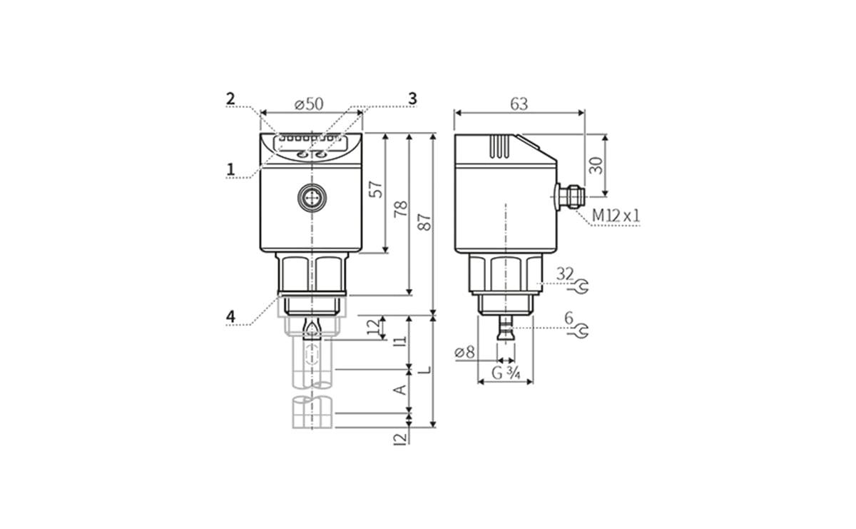 Füllstandssensor G3/4A (elektronisch) - G 3/4,Außengewinde - AF004 - autosen