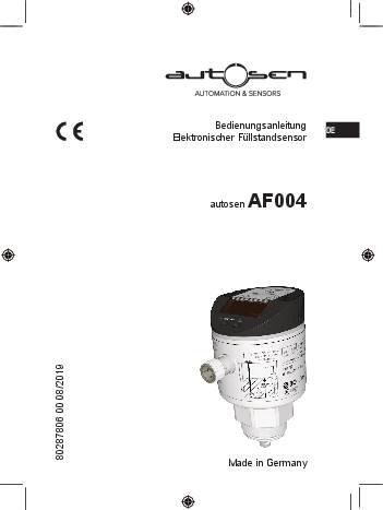 Füllstandssensor G3/4A (elektronisch) - AF004 - autosen