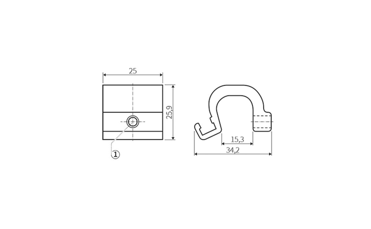 Adapter für Zugstangen-/ Profilzylinder - AA915 - autosen
