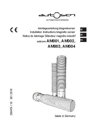 Magnetsensor M12 Öffner - AM003 - autosen