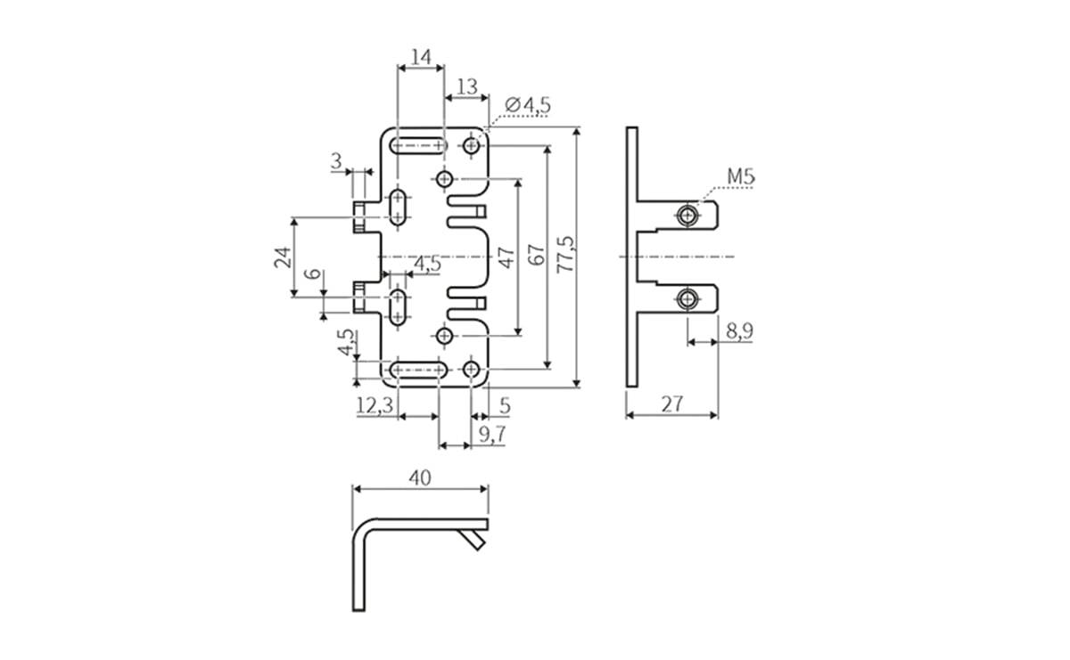 Befestigungswinkel kompatibel zu SICK W12/W18 - AA918 - autosen