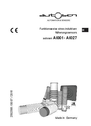 Induktiver Sensor M18 5 mm IP69K - AI018 - autosen