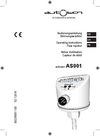 Kalorimetrischer Strömungssensor M18x1,5I - Innengewinde,M18 x 1,5,Für Adapter - AS001 - autosen
