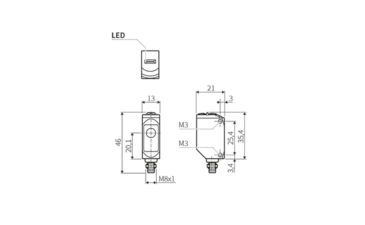 Einweglichtschranke/ Optischer Sensor Sender - AO027 - autosen