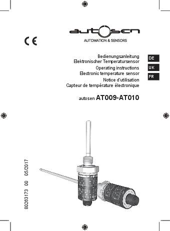 Temperatursensor PT1000 G1/4A -20…140°C - AT009 - autosen