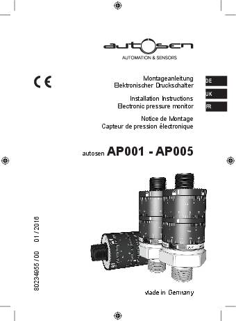 Druckschalter G1/4A M5I (elektronisch) - AP003 - autosen