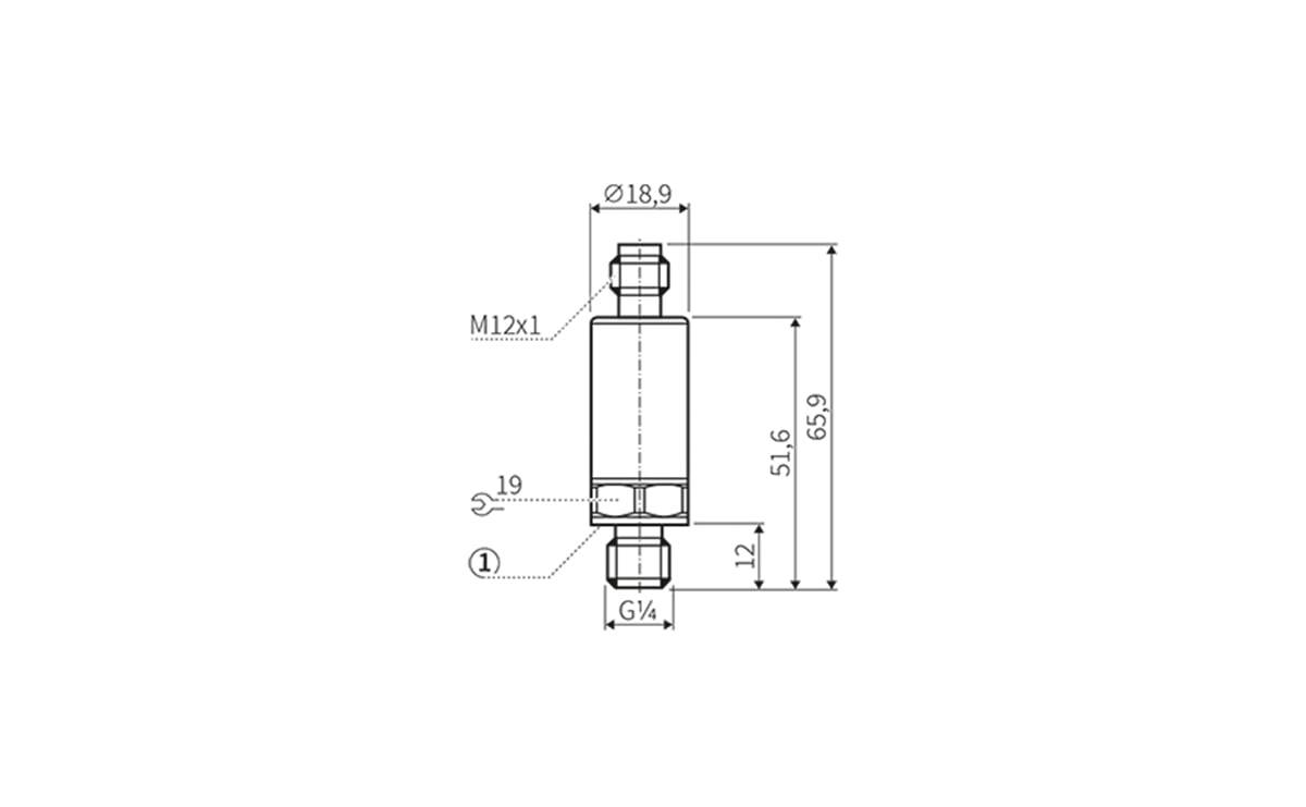 Drucktransmitter G1/4A (elektronisch) - Außengewinde,G 1/4 - 100 bar - AP018 - autosen