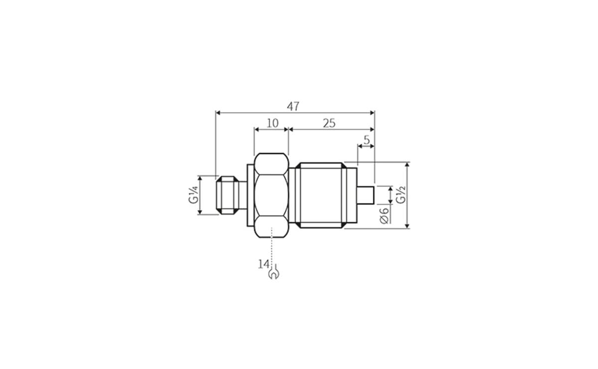 Adapter G1/4A G1/2A - AA937 - autosen