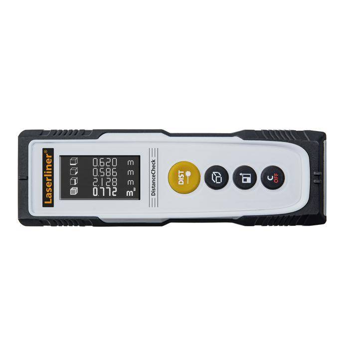 Laser-Entfernungsmesser DistanceCheck - horizontales, 4-zeiliges VTN-Display - 118 x 37 x 26 mm