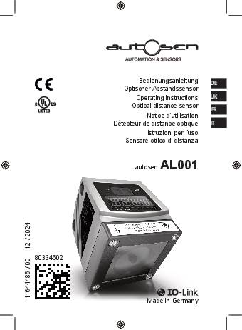 Laser Distanzsensor - AL001 - autosen