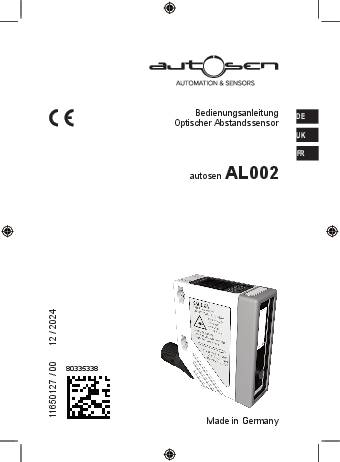 Laser Distanzsensor - AL002 - autosen