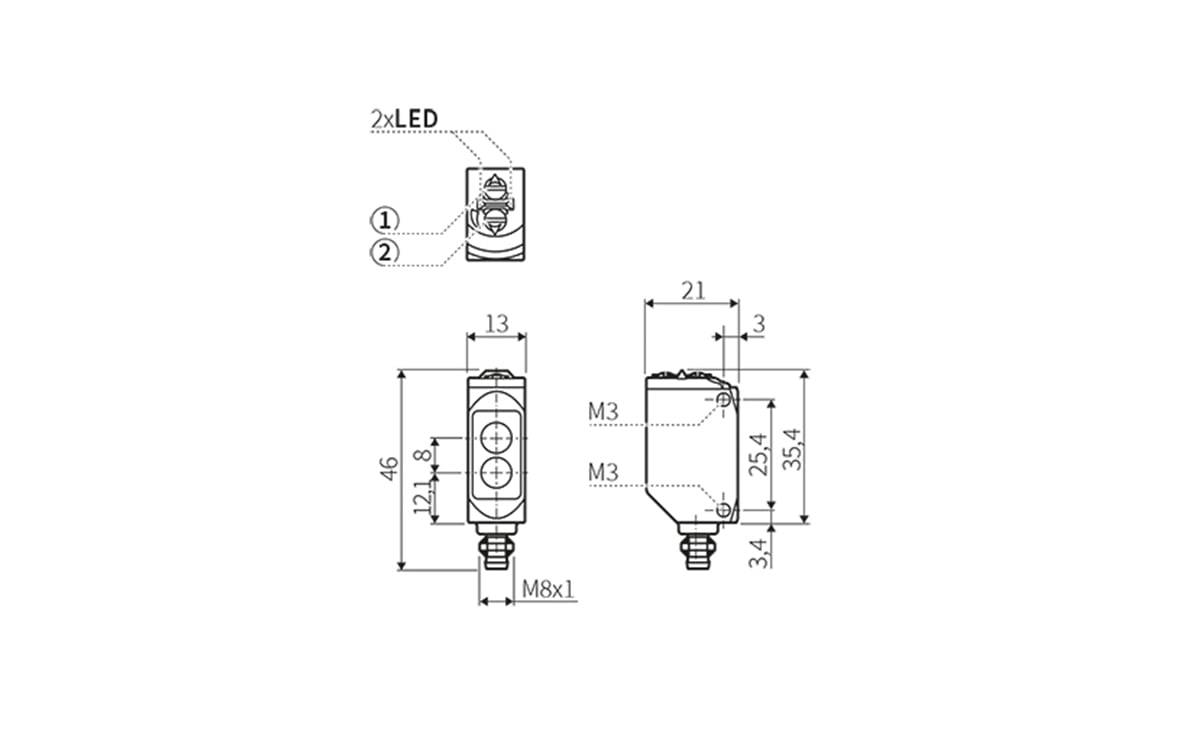Reflexlichtschranke/ Optischer Sensor - AO025 - autosen