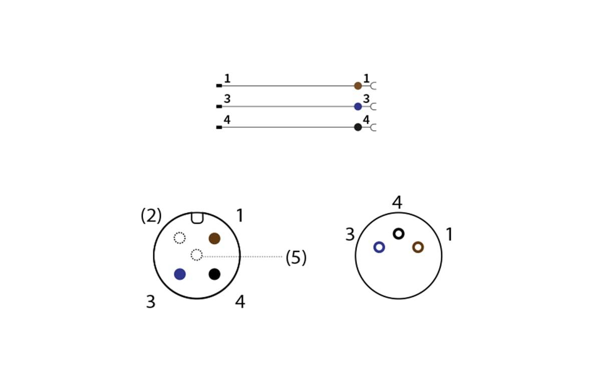 Verbindungsleitung M8/M12 3P PUR 2m IP69K - AA207 - autosen