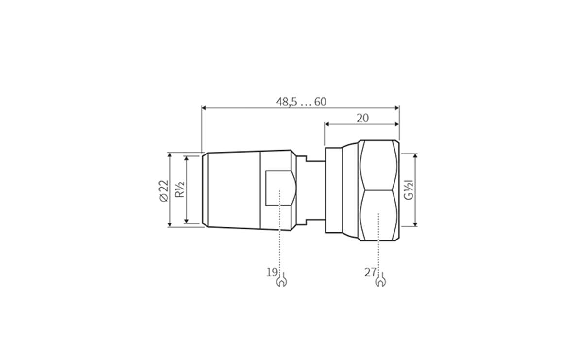 Adapter G1/2I R1/2A flachdichtend - AA936 - autosen