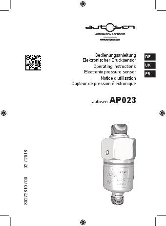 Drucktransmitter G1/4A M5I (elektronisch) - AP023 - autosen