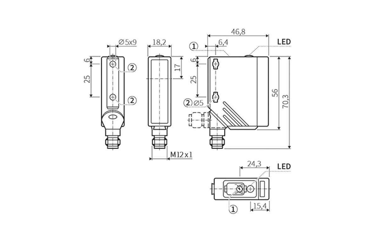Reflexlichttaster/ Optischer Sensor - AO005 - autosen